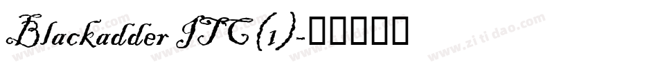 Blackadder ITC(1)字体转换